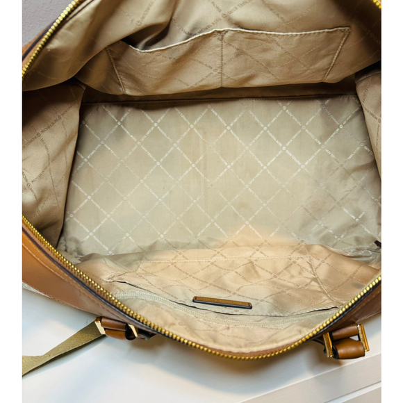 Michael Kors Jet Set Signature Duffle Bag - Monogram MK Logo - Picture 11 of 12